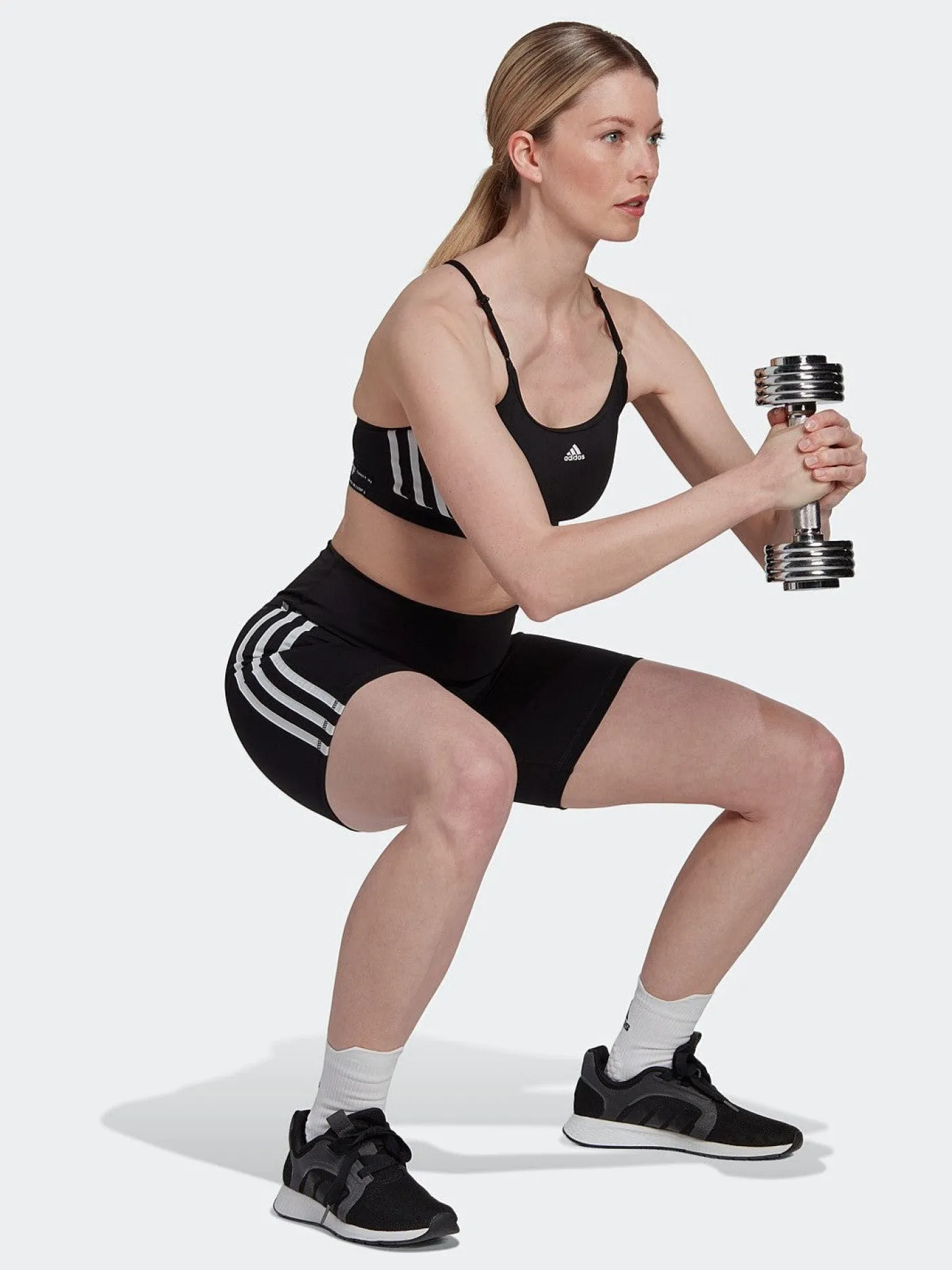 Women adidas Shorts-3 Stripes Short Tights