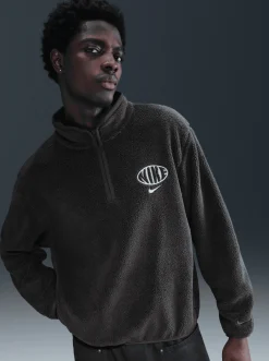 Nike Jackets & Vests-1/4 Zip Sherpa Track Top