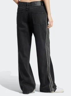 Women adidas Originals Pants & Sweats-Adicolor Denim 3-Stripes Track Pant