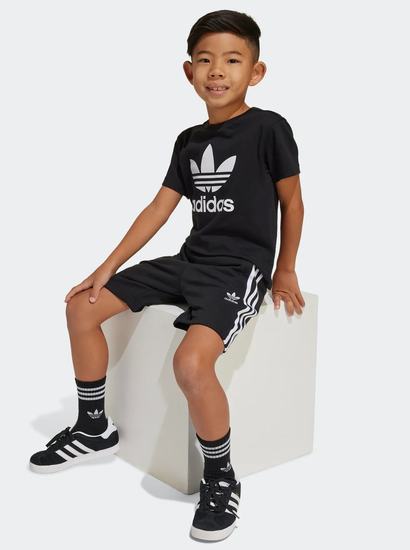 Kids adidas Originals Tees-Adicolor Shorts Tee Set Kids