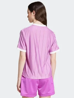 Women adidas Originals Tees & Tanks-Adicolor 3-Stripes Pinstripe T-Shirt