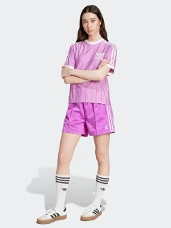 Women adidas Originals Tees & Tanks-Adicolor 3-Stripes Pinstripe T-Shirt