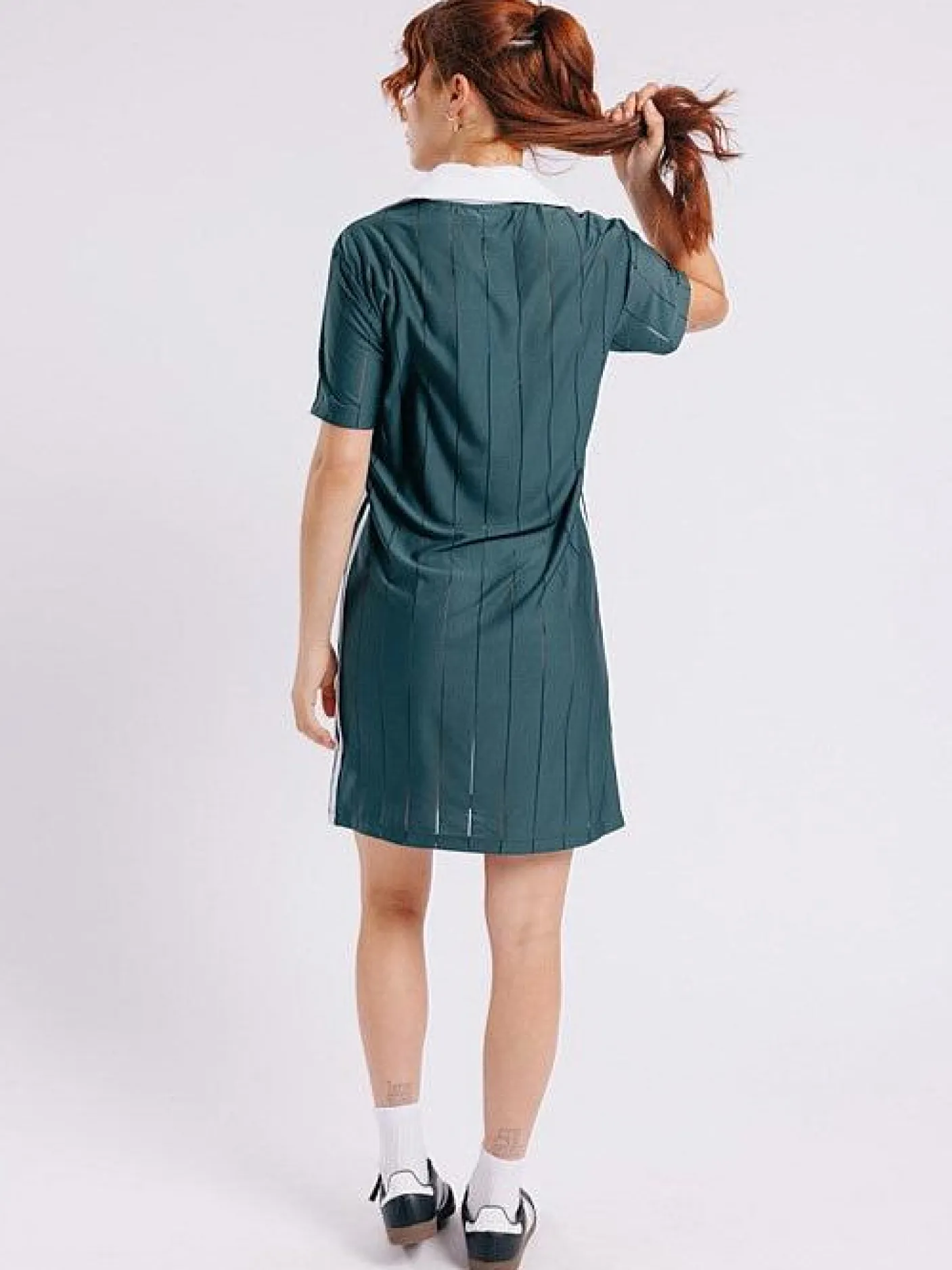 Women adidas Originals Dresses-Adicolor 3-Stripes Pinstripe Dress