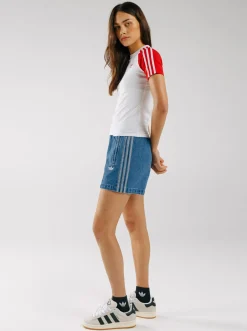 Women adidas Originals Tees & Tanks-Adicolor 3-Stripes Raglan Slim T-Shirt
