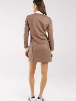 Women adidas Originals Dresses-Adicolor 3-Stripes Track Top Dress