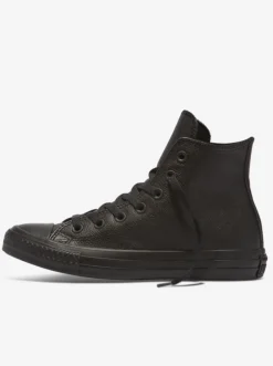 Women Converse Sneakers|Sneakers-All Star Leather High Black Mono Unisex
