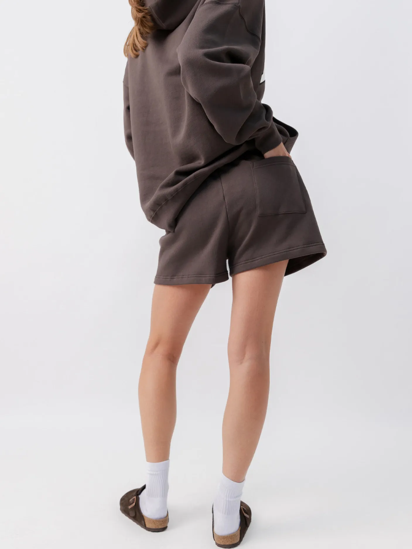 Women LAV Shorts-Applique Fleece Shorts
