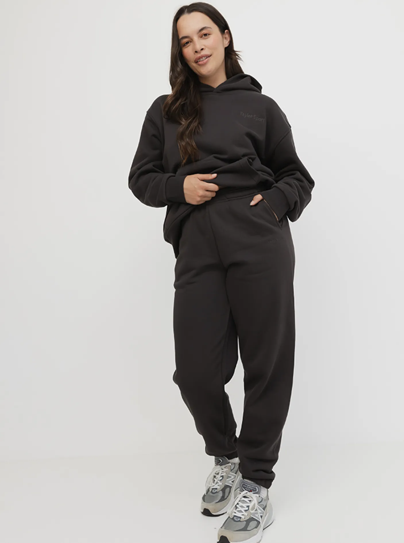 Women Taylor Sport Hoodies & Crews-Arch Hoodie In Pepper