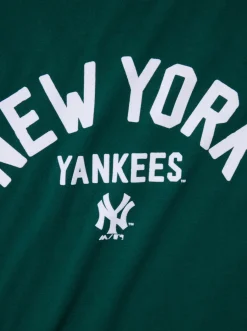 Majestic Tees & Singlets-Arch Vintage Yankees Tee