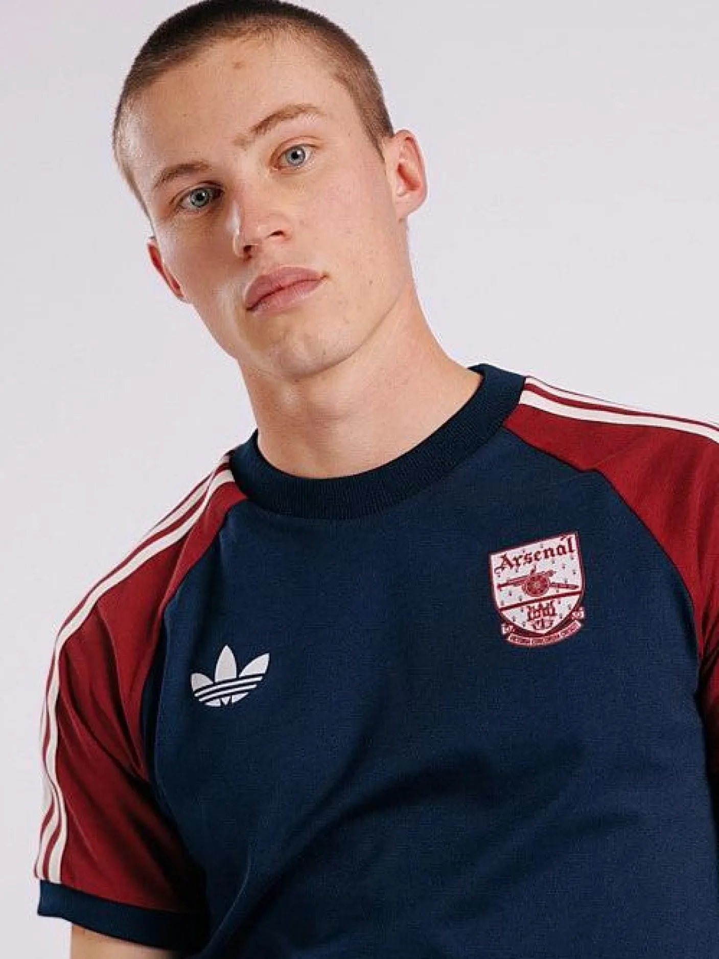 adidas Originals Tees & Singlets-Arsenal Adicolor Classics 3-Stripes Tee