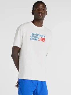 New Balance Tees & Singlets-Athletics Premium Relaxed Chest Logo T-Shirt