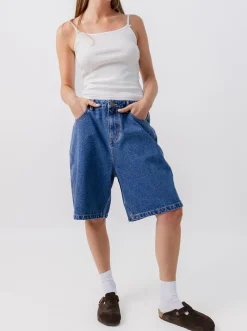 Women LA Vintage Shorts|Shorts-Baggy Denim Shorts