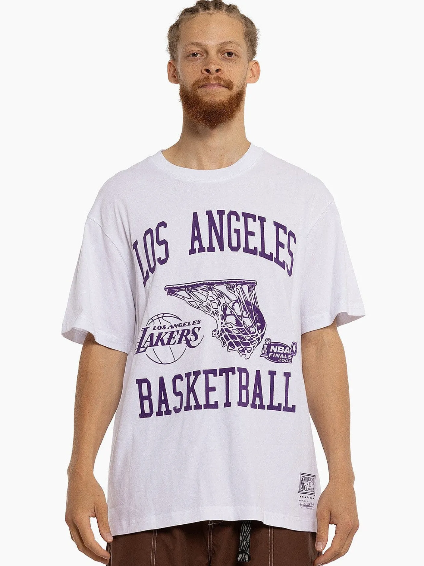 Mitchell & Ness Tees & Singlets-Basketball Tee Lakers Mens