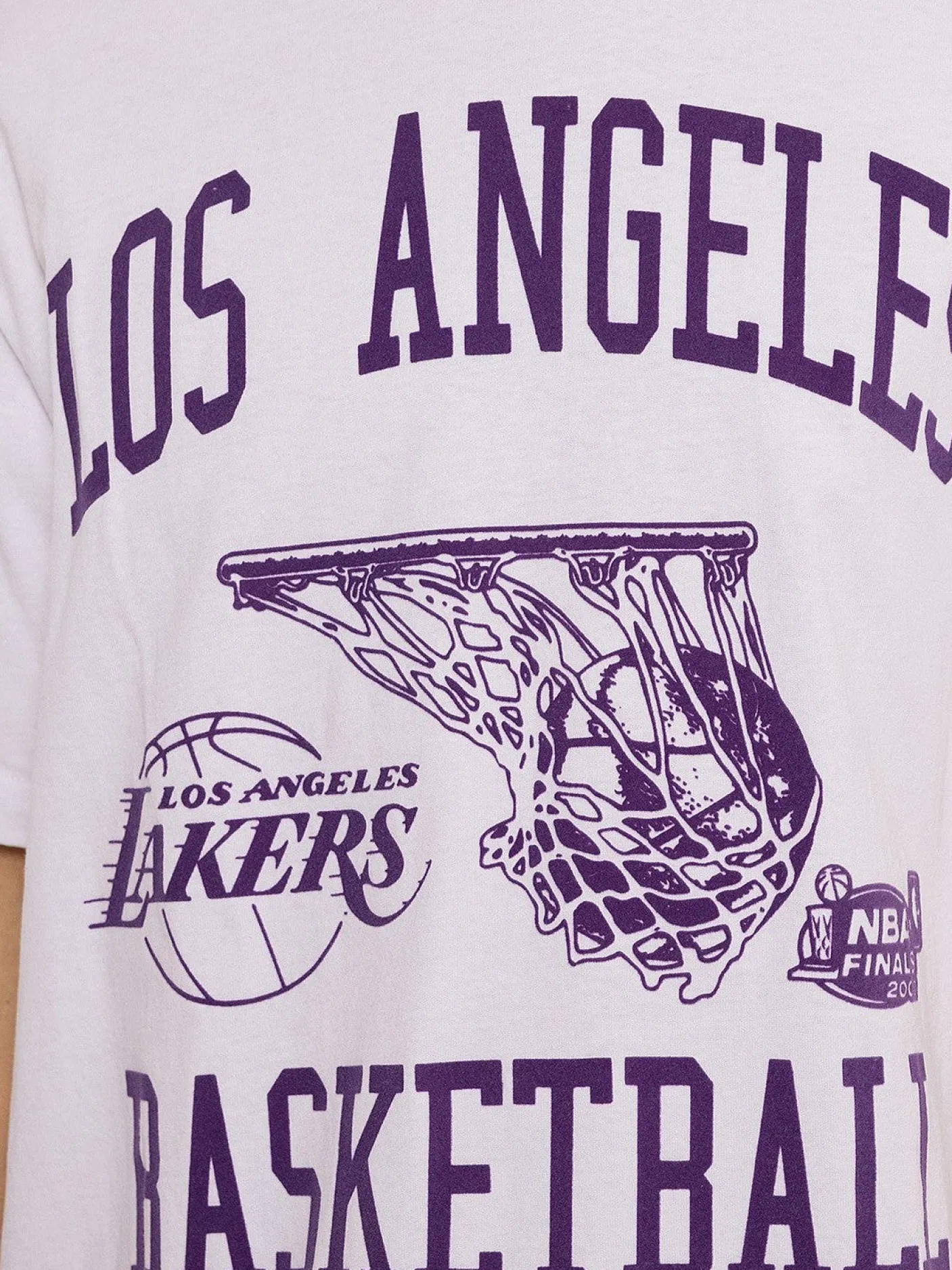 Mitchell & Ness Tees & Singlets-Basketball Tee Lakers Mens