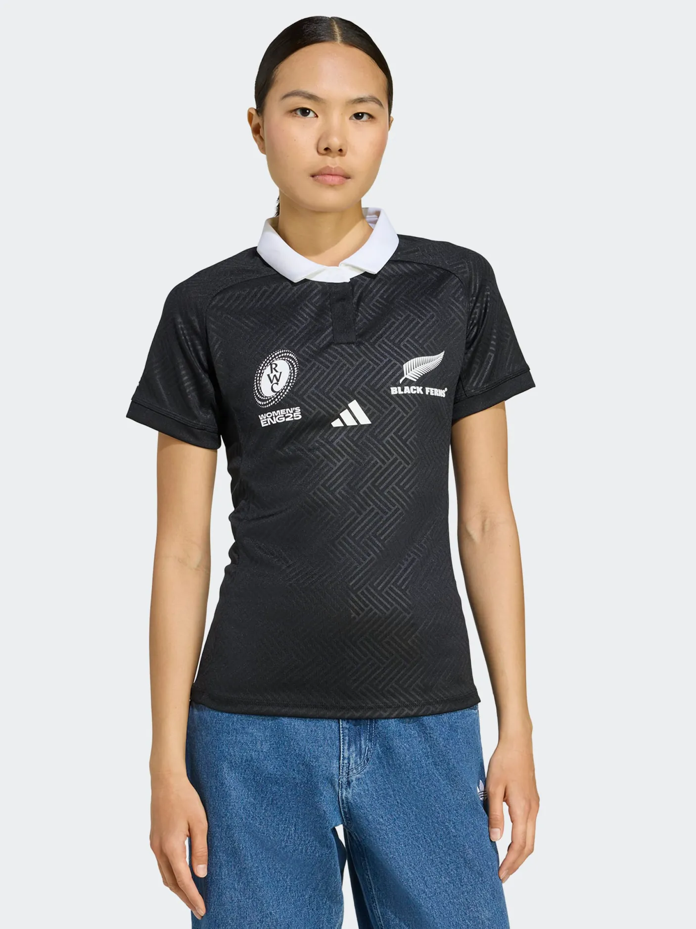 Women adidas Rugby Jerseys|Performance-Black Ferns Home Jersey Womens
