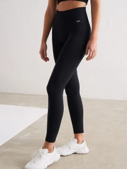 Women Aimn Performance|Tights-Black Limitless Seamless Tights