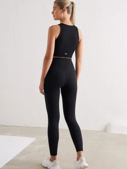 Women Aimn Performance|Tights-Black Limitless Seamless Tights
