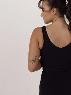 Women Aimn Sports Bras-Black Sense Bralette