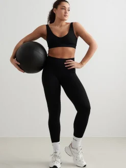 Women Aimn Training|Performance-Black Shape Seamless Tights