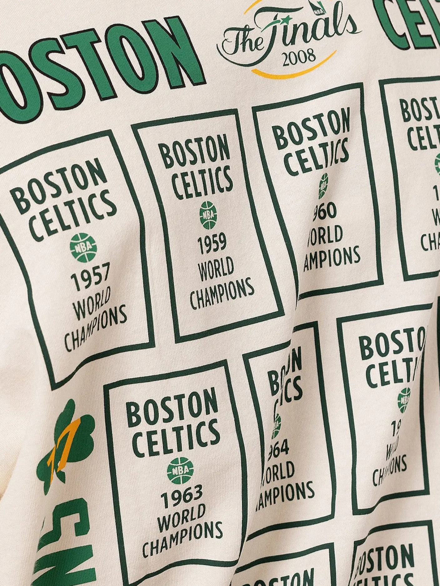 Mitchell & Ness Tees & Singlets-Boston Celtics History of Champions Tee