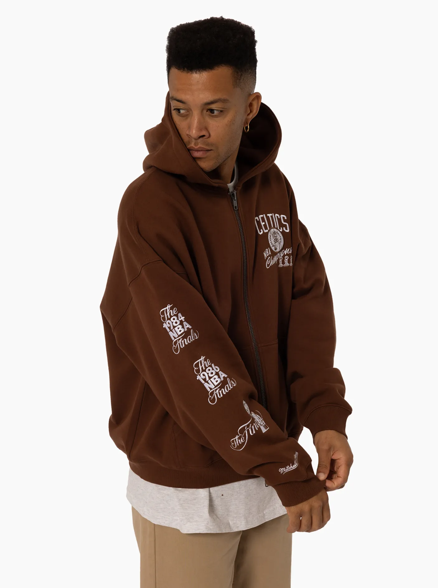 Mitchell & Ness Hoodies & Crews-Boston Celtics Mono Champs Hoodie