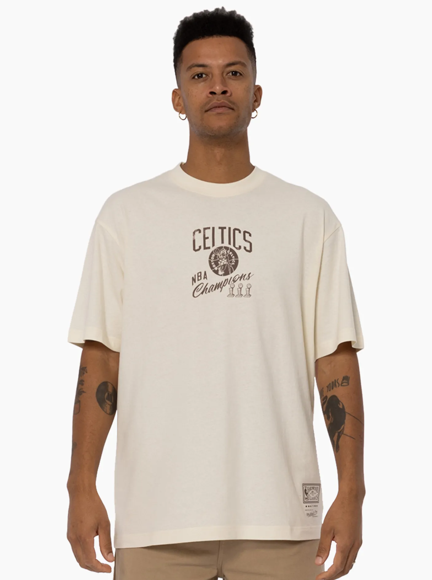 Mitchell & Ness Tees & Singlets-Boston Celtics Mono Champs Tee