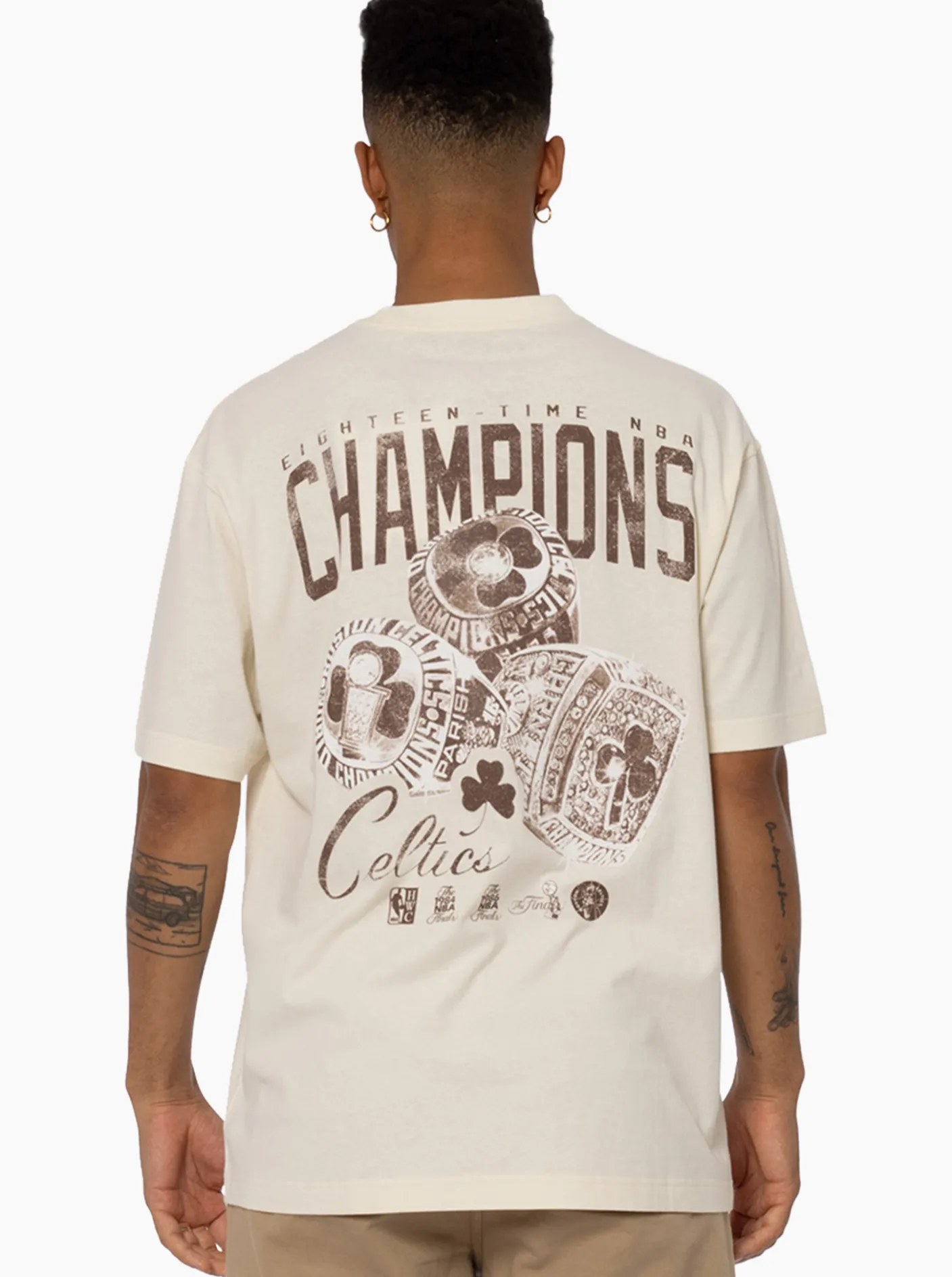 Mitchell & Ness Tees & Singlets-Boston Celtics Mono Champs Tee