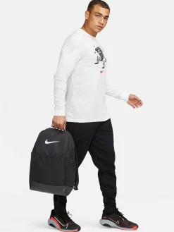 Nike Bags-Brasilia 9.5 BP 24L - Black/White
