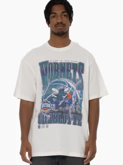 Mitchell & Ness Tees & Singlets-Charlotte Hornets City Strike Tee