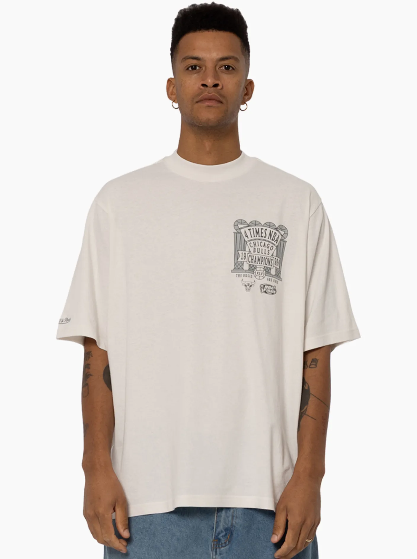 Mitchell & Ness Tees & Singlets-Chicago Bulls 72-10 Tee