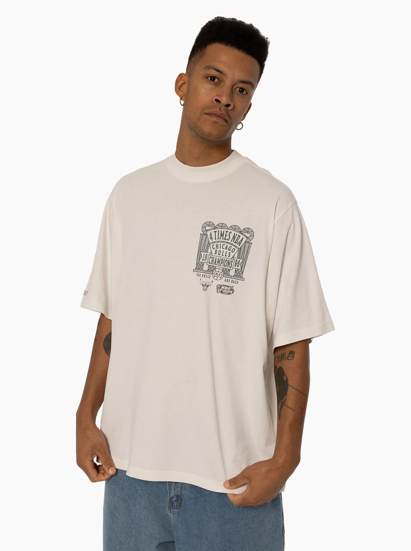 Mitchell & Ness Tees & Singlets-Chicago Bulls 72-10 Tee