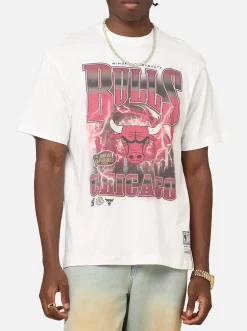 Mitchell & Ness Tees & Singlets-Chicago Bulls City Strike Tee