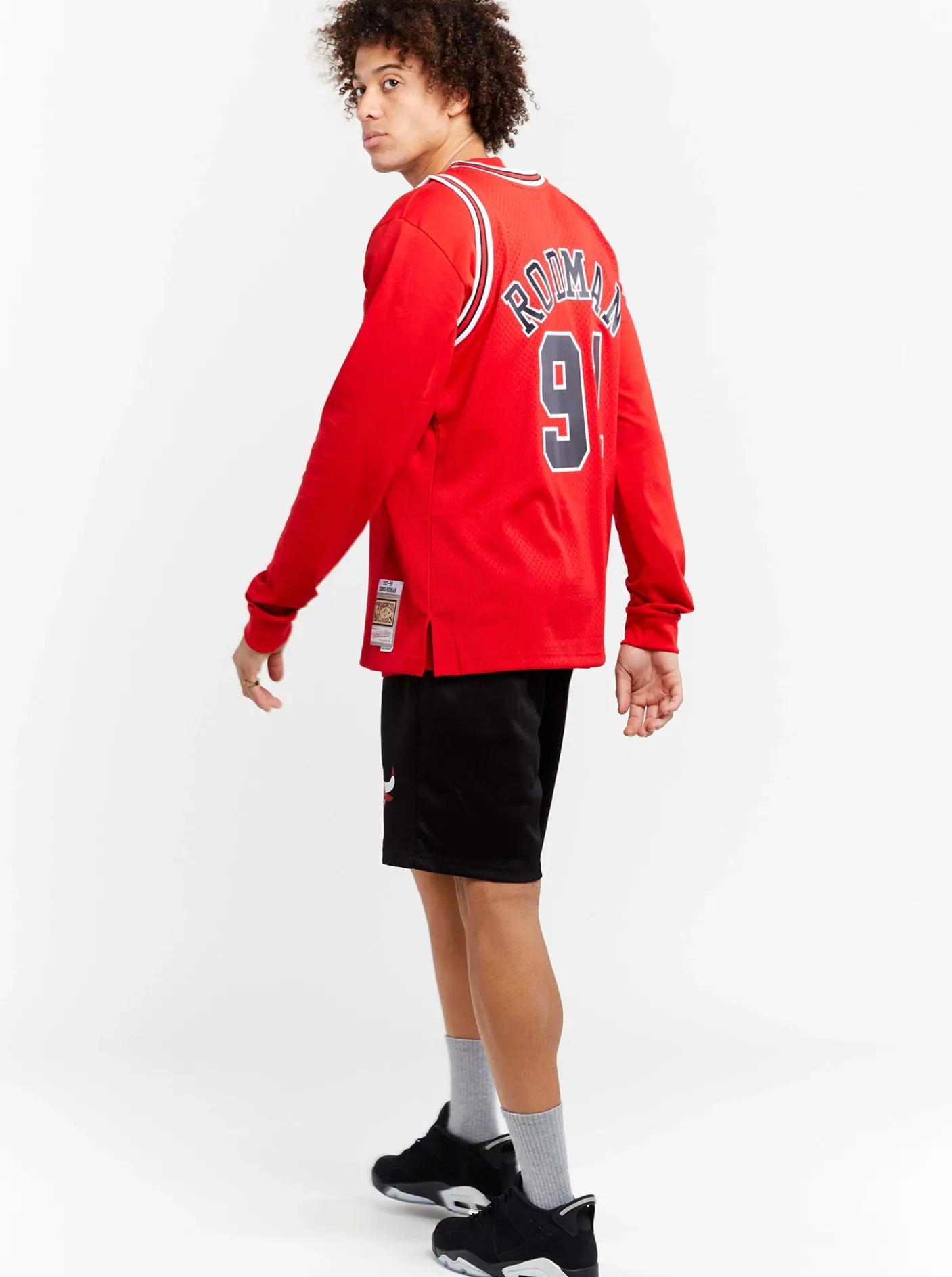Mitchell & Ness Nba Jerseys|Tees & Singlets-Chicago Bulls Dennis Rodman 97-98 Swingman Jersey