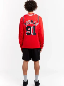 Mitchell & Ness Nba Jerseys|Tees & Singlets-Chicago Bulls Dennis Rodman 97-98 Swingman Jersey