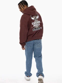 Mitchell & Ness Hoodies & Crews-Chicago Bulls Patina World Champions Hoodie