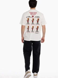 Mitchell & Ness Tees & Singlets-Chicago Bulls Stadium Banner Tee