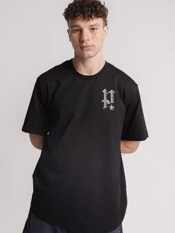 Pursuit of Happiness Tees & Singlets-Chrome Track Tee in Black