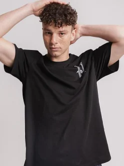 Pursuit of Happiness Tees & Singlets-Chrome Track Tee in Black