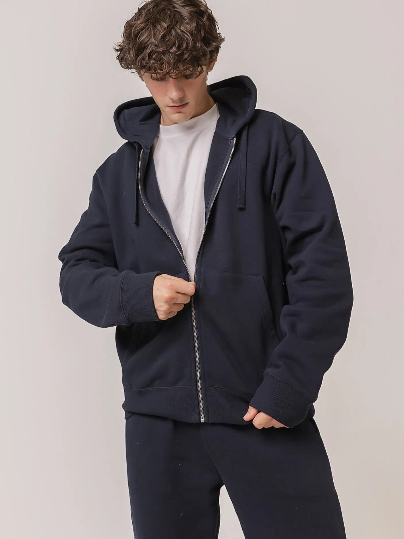 Women The Joggers Club Hoodies & Crews|Hoodies & Crews-Classic Full Zip In Midnight Navy