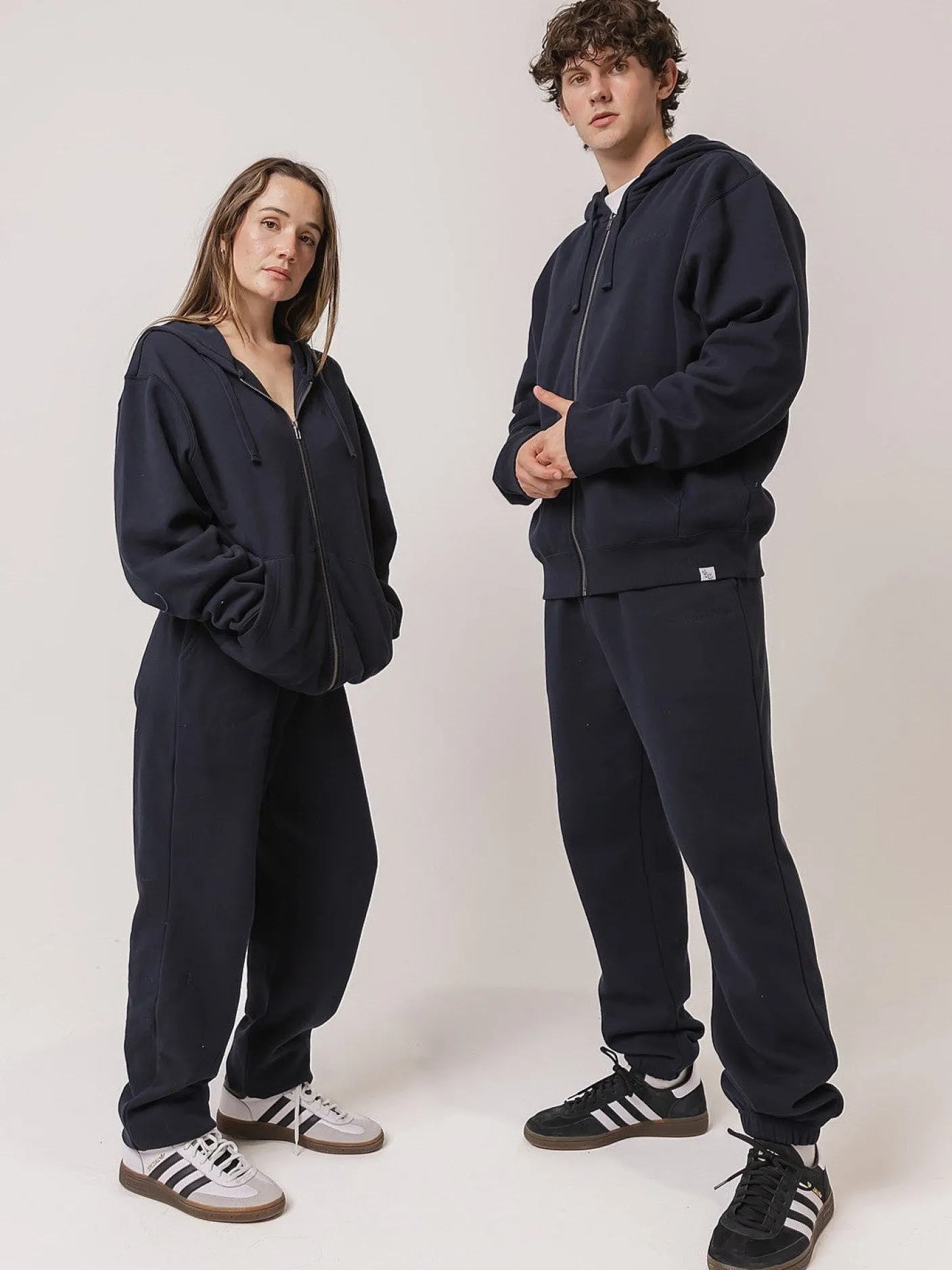 Women The Joggers Club Hoodies & Crews|Hoodies & Crews-Classic Full Zip In Midnight Navy
