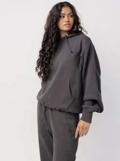Women The Joggers Club Hoodies & Crews|Hoodies & Crews-Classic Hood In Washed Black