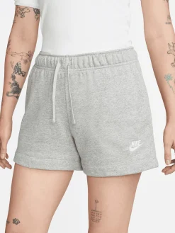 Women Nike Shorts-Club Fleece Mid-Rise Shorts
