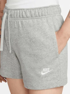 Women Nike Shorts-Club Fleece Mid-Rise Shorts