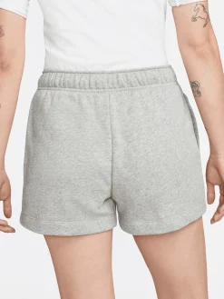 Women Nike Shorts-Club Fleece Mid-Rise Shorts