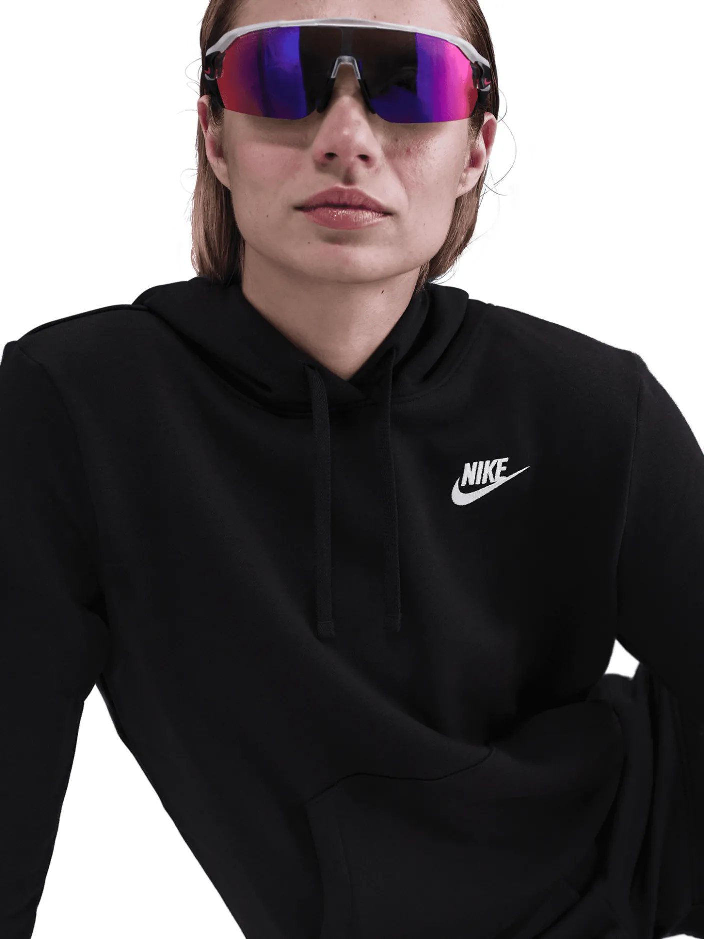 Women Nike Hoodies & Crews-Club Fleece Pullover Hoodie