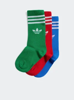 adidas Originals Socks & Underwear-Crew Socks 3 Pairs Kids
