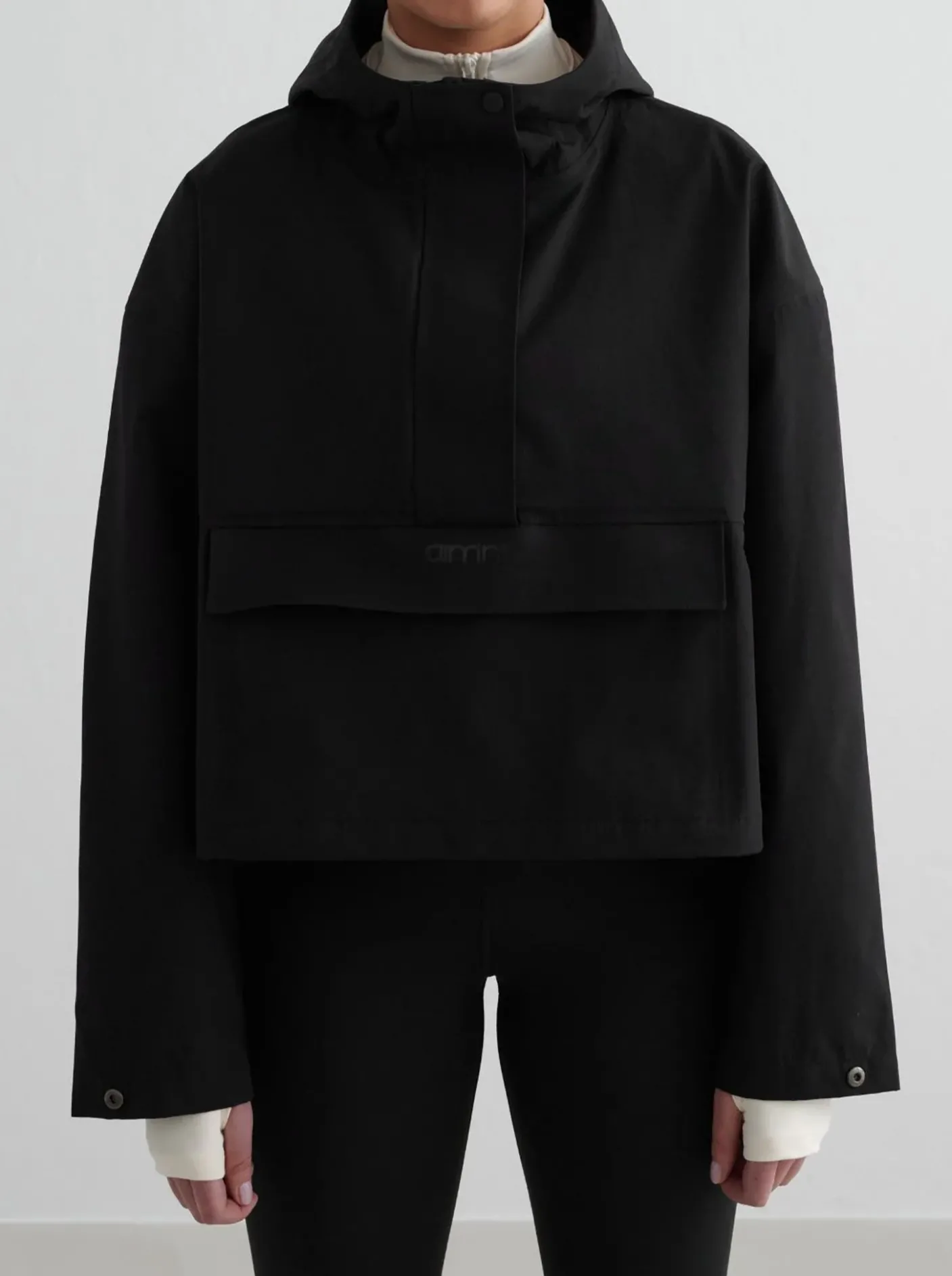 Women Aimn Jackets-Cropped Waterproof Anorak