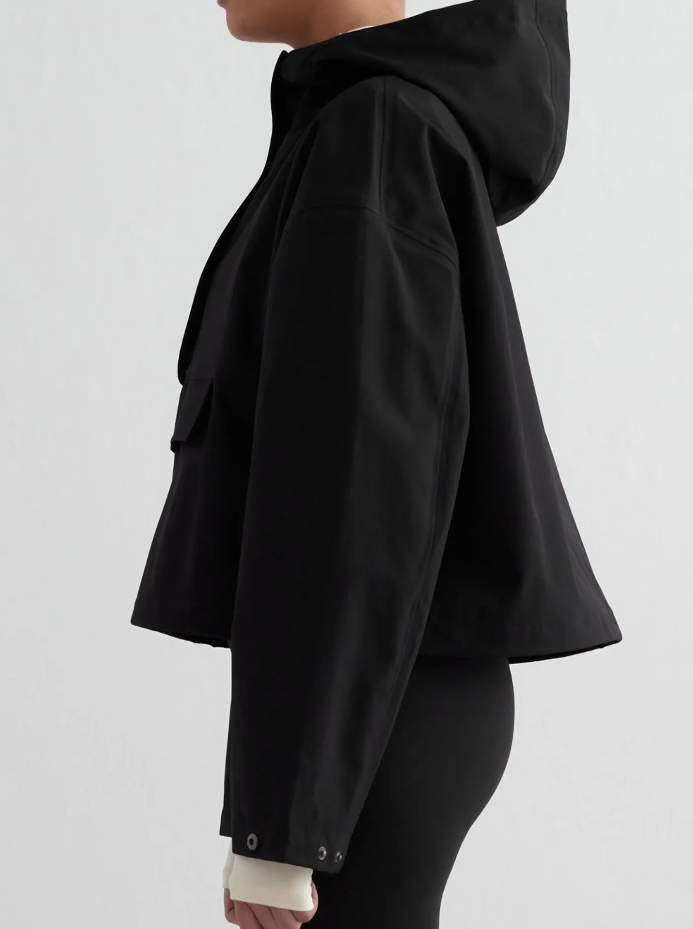 Women Aimn Jackets-Cropped Waterproof Anorak