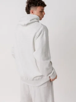 Pursuit of Happiness Hoodies & Crews-Distressed Arch Heavyweight Pullover in Heather Grey