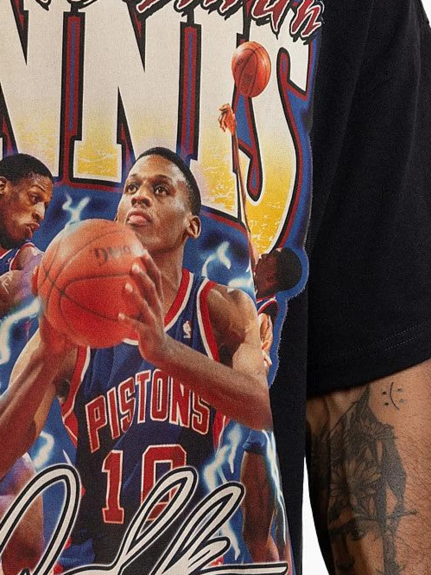 Mitchell & Ness Tees & Singlets-Draft Rookie Rodman Tee